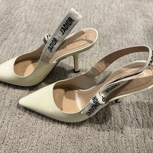 Dior Slingback Pump White